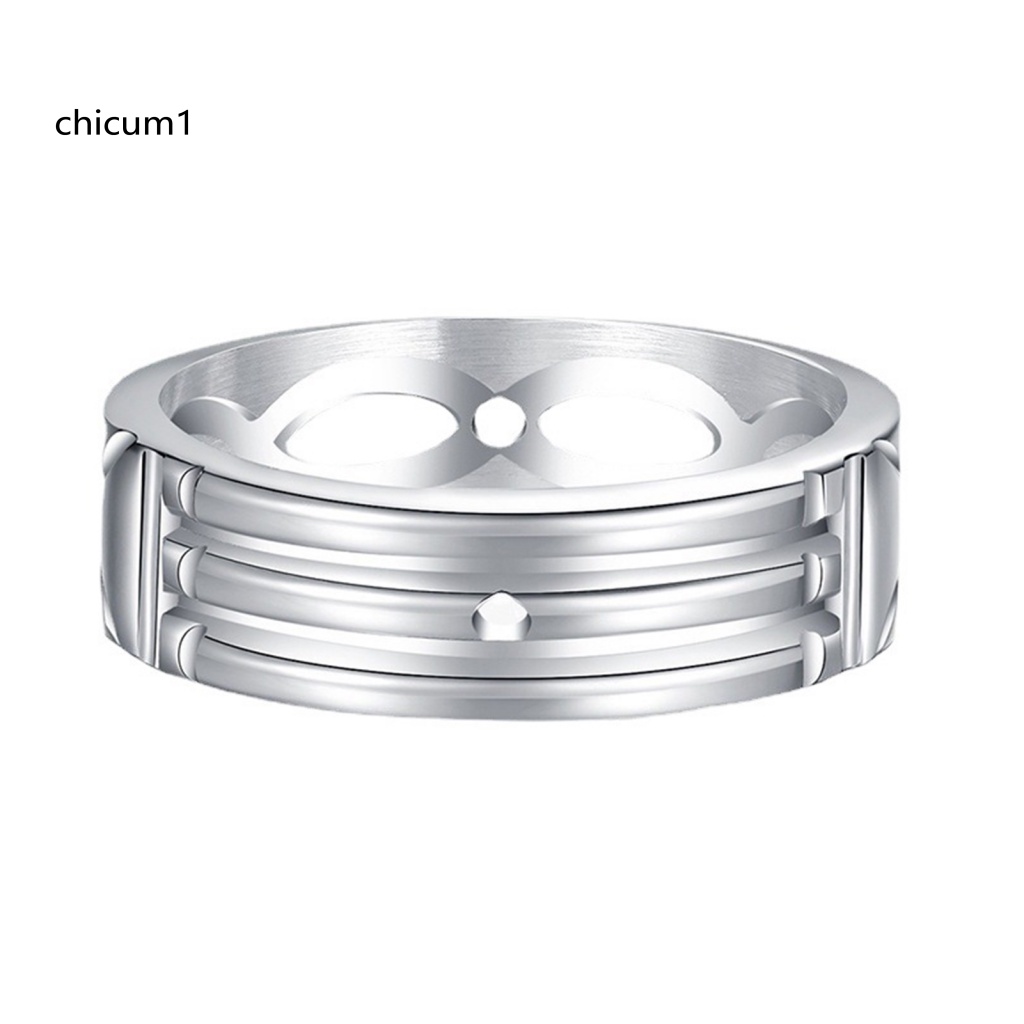 Nhẫn Mạ Điện Đơn Giản Sáng Bóng Hợp Thời Trang Cho Nam