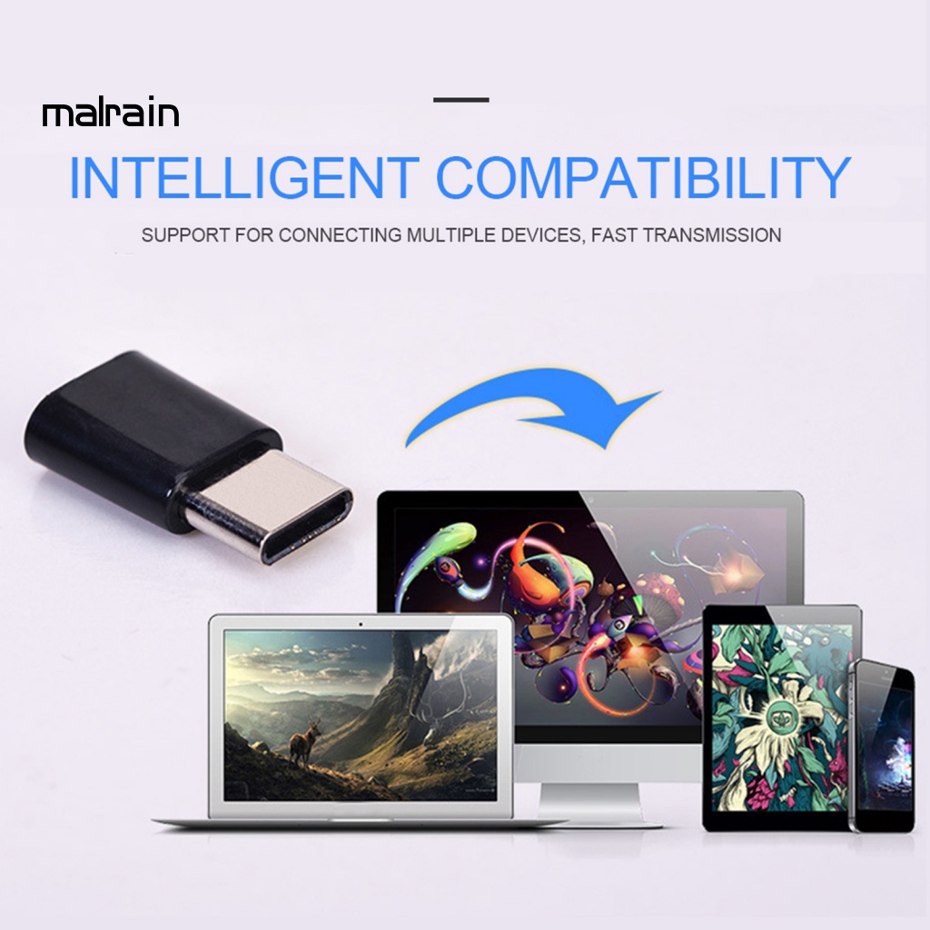 Bộ 2 Đầu Chuyển Đổi Micro-USB Sang Type-C Chuyên Dụng Cho Điện Thoại / Máy Tính Bảng Android