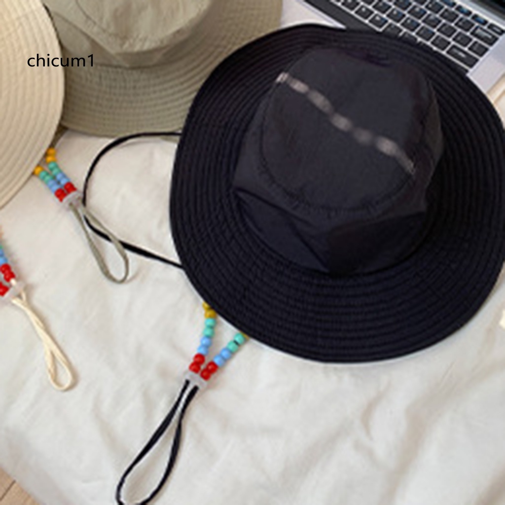 Mũ Tai Bèo Vành Rộng Thoáng Khí Chống Tia UV Có Dây Điều Chỉnh Được Dành Cho Nữ