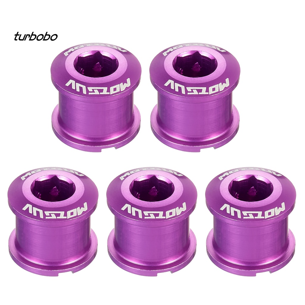 Set 5 Ốc Vít Bằng Hợp Kim Nhôm Chống Oxy Hóa Không Phai Màu Dành Cho Xe Đạp