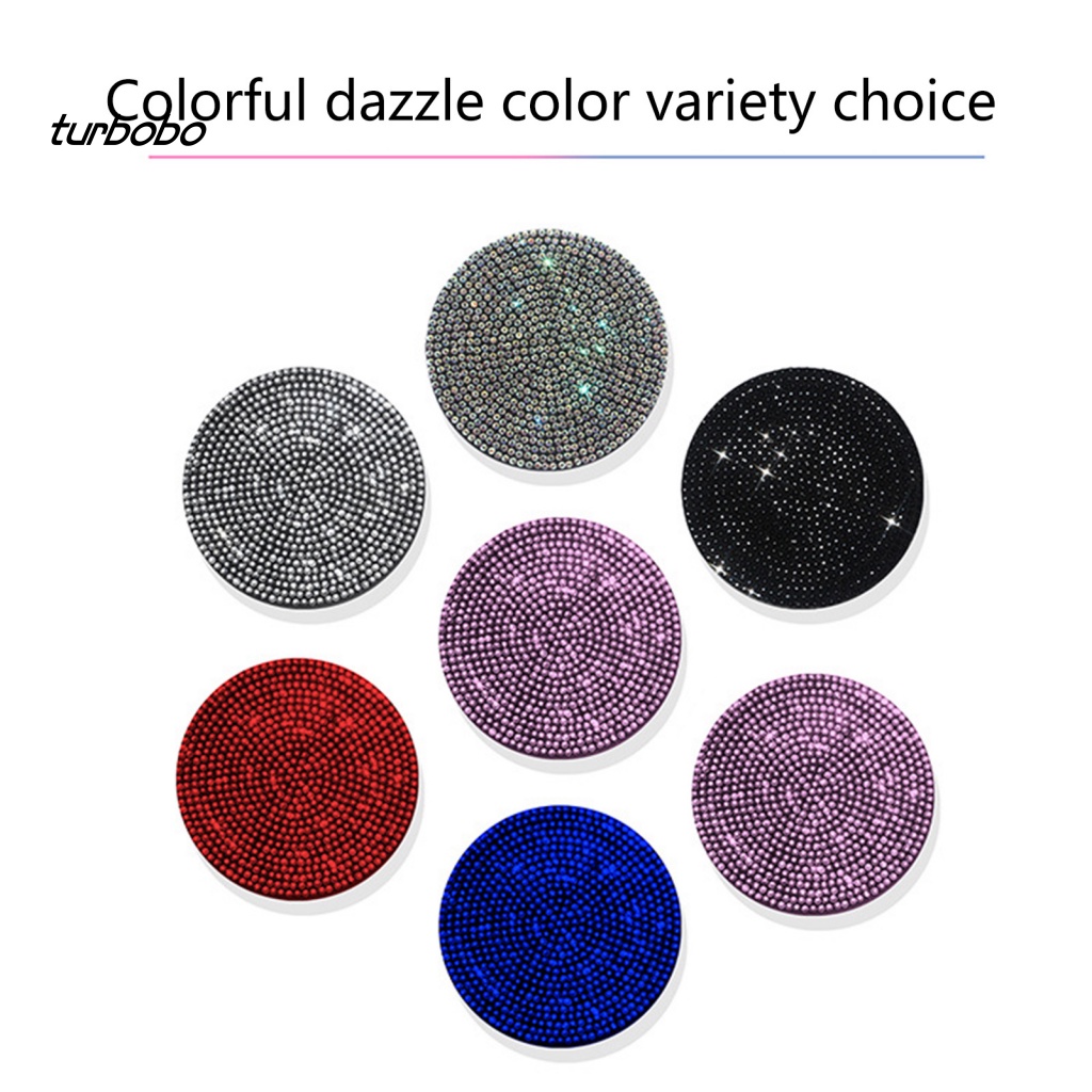 Đế Lót Ly Tròn Dày Dặn Đính Đá Chống Trầy Chịu Nhiệt Dùng Hàng Ngày Cho Xe Hơi