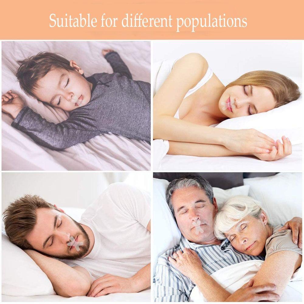SOFTNESS Set 100 Tấm (200 Miếng) Băng Dính Miệng Trong Suốt Chống Ngáy Chăm Sóc Sức Khỏe Cho Trẻ Em