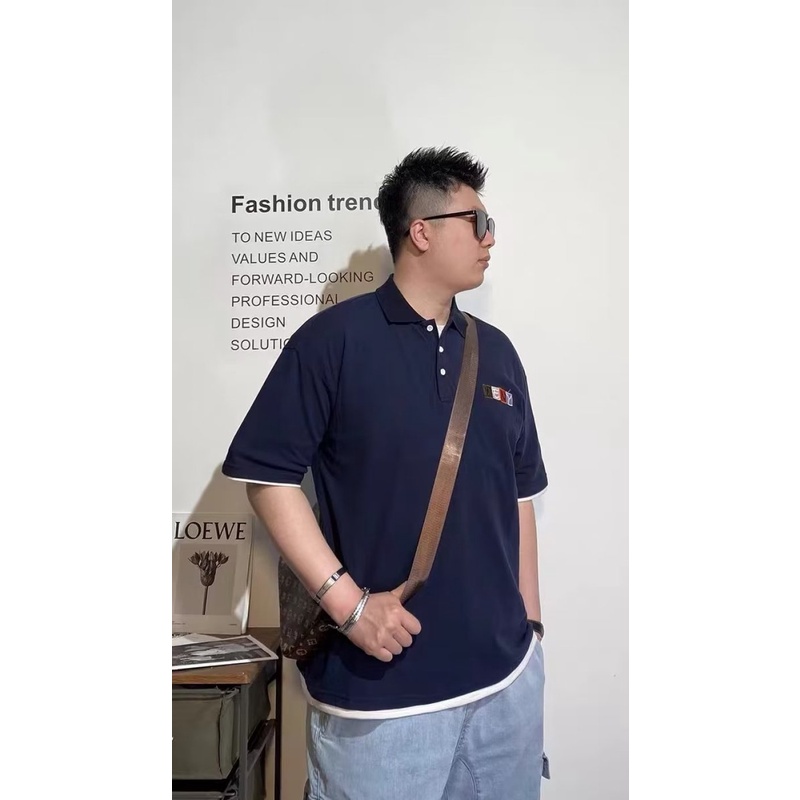 Áo polo Tay Ngắn Dáng Rộng Cỡ Lớn M-8XL Thời Trang Cho Nam