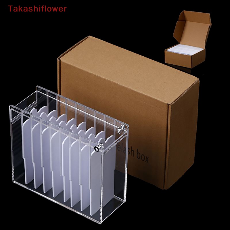 Hộp Đựng Lông Mi Giả 8 Tầng Bằng Acrylic Trong Suốt