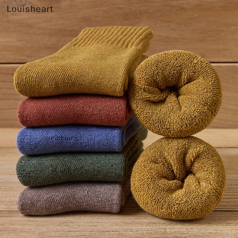 1 Đôi Tất Len Dày Giữ Ấm Mùa Đông Louisheart