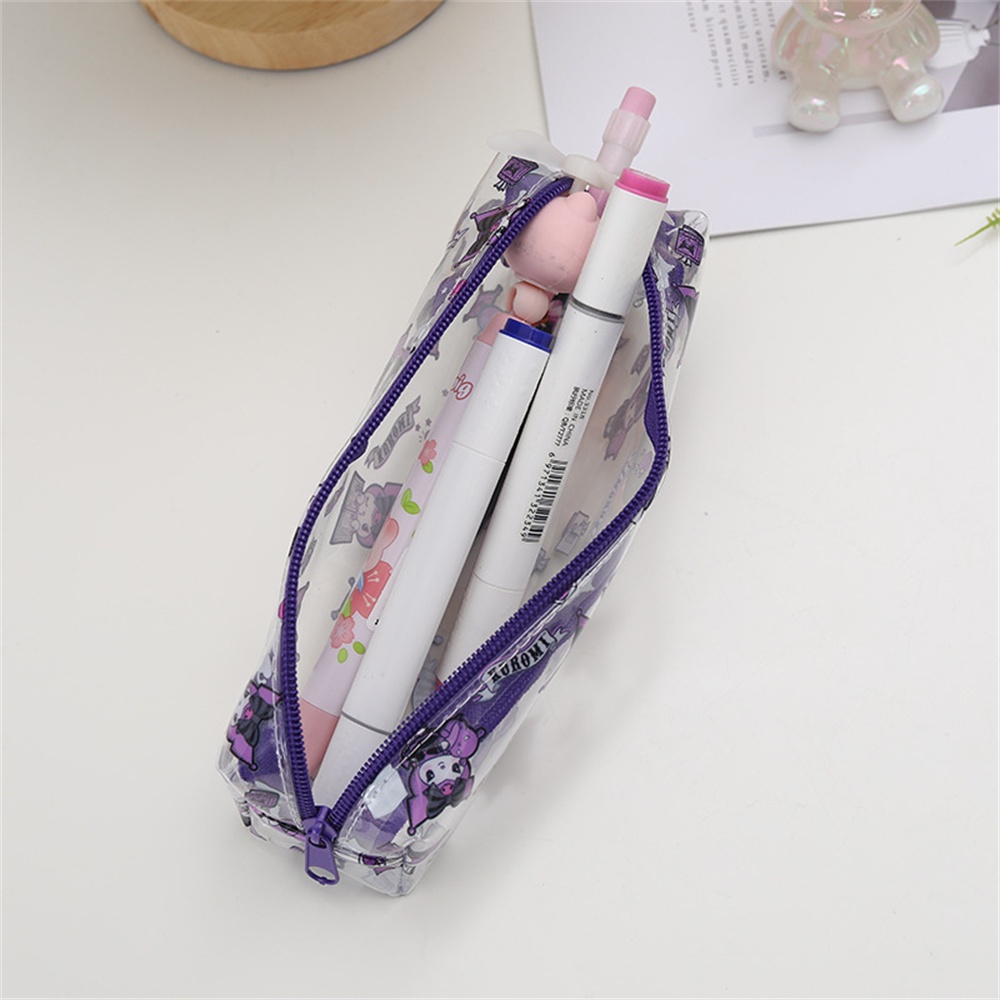 ⚡VẬN CHUYỂN NHANH CHÓNG⚡⚡ Hộp đựng Bút Hoạt Hình Sanrio Túi đựng Bút Trong Suốt Chống Thấm Nước Túi đựng Bút Dung Tích Lớn Hộp đựng Bút Kuromi Dễ Thương Hộp đựng Văn Phòng   Học Si