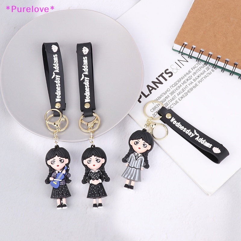 Móc Khóa Hình Búp Bê Addams 3D Dễ Thương Mới