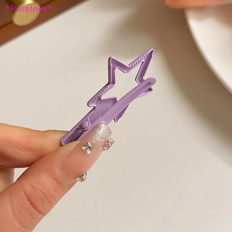 Set 2 Kẹp Tóc Hình Ngôi Sao Phong Cách Vintage Hàn Quốc Cho Nữ Mới