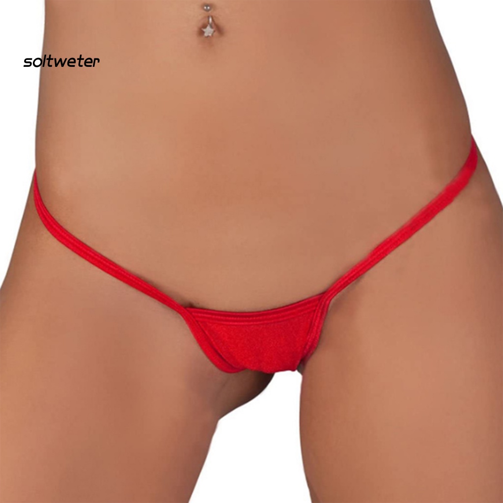 Quần Lót Lọt Khe Dây Nhỏ Màu Sắc Trơn Thoáng Khí Gợi Cảm Cho Nữ