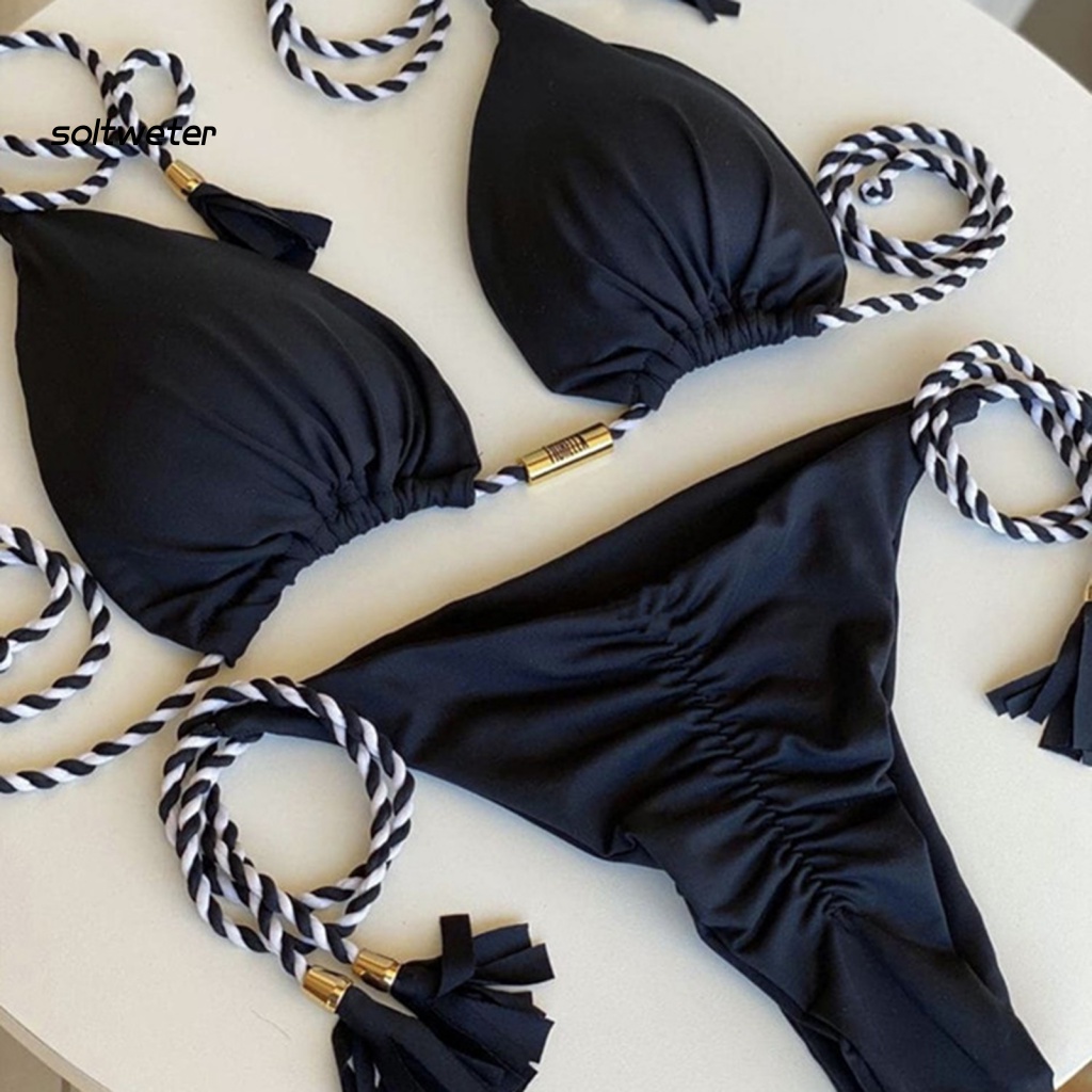 Bộ Bikini 2 Mảnh Có Mút Nâng Ngực Quyến Rũ Cho Nữ