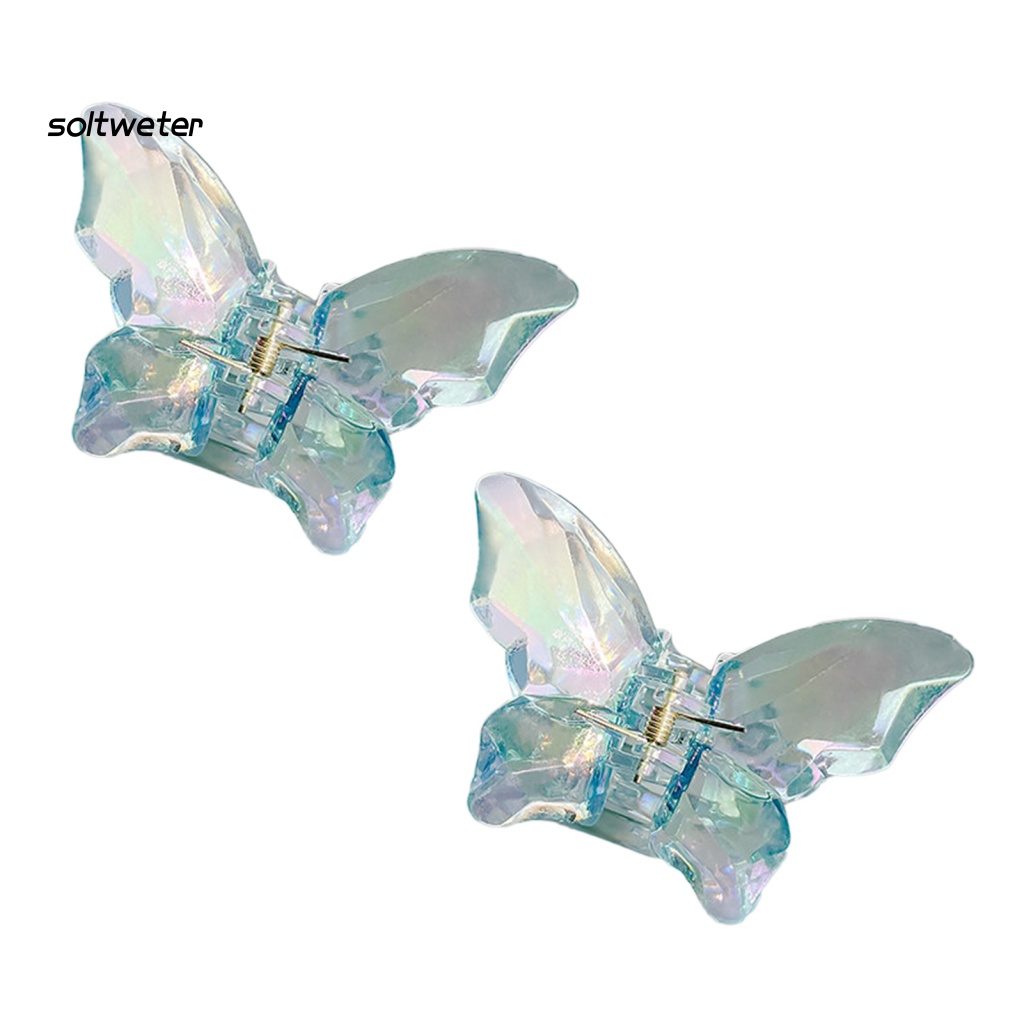 Kẹp Tóc Càng Cua Trong Suốt Đính Pha Lê Giả Cho Nữ