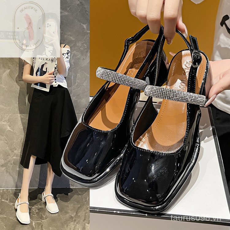 Sandal Cao Su PU Hở Ngón Phong Cách Thời Trang Mới 2023