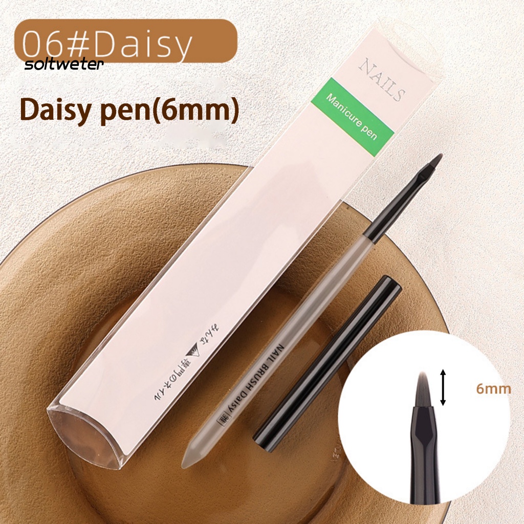 Bút Trang Trí Móng Tay Với Vỏ Kim Loại Và Tay Cầm Nhựa Acrylic Mềm Mại Thoải Mái