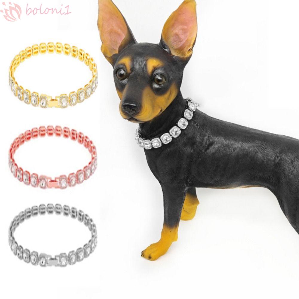 [COD] Vòng Cổ Đính Đá Lấp Lánh Bằng Hợp Kim Sang Trọng Tùy Chỉnh Thời Trang Cho Thú Cưng