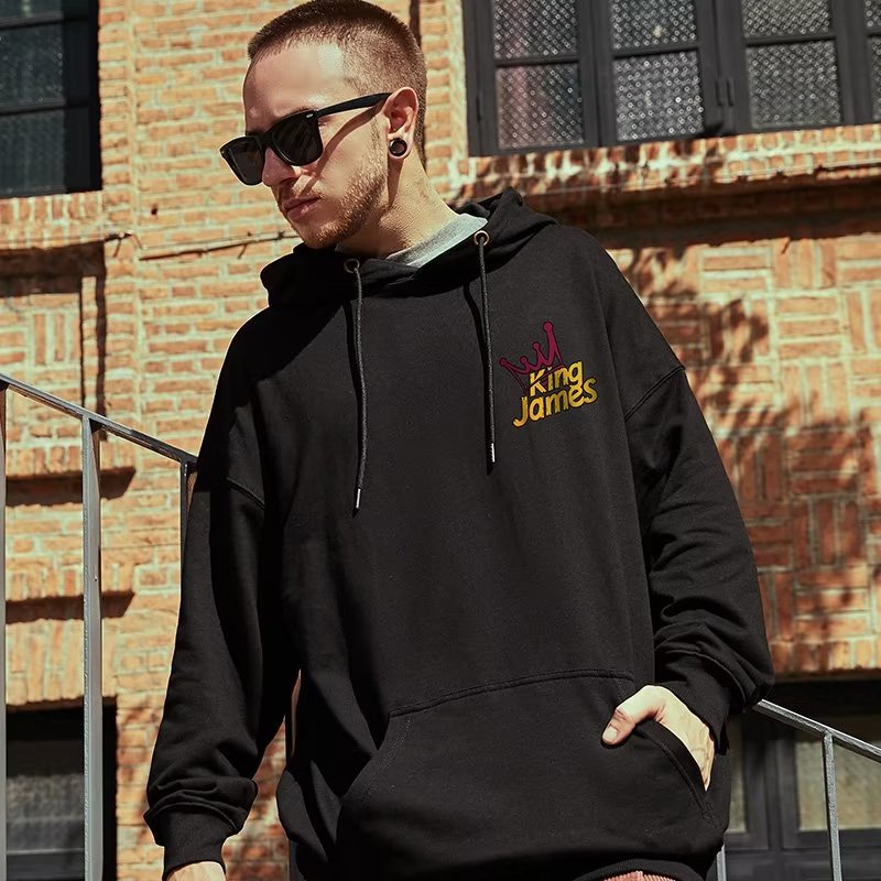 Áo khoác hoodie M-8XLÁo Hoodie Tay Dài Dáng Rộng In Hình Ngôi Sao Bóng Rổ Mỹ Thời Trang Cho Nam Và Nữ