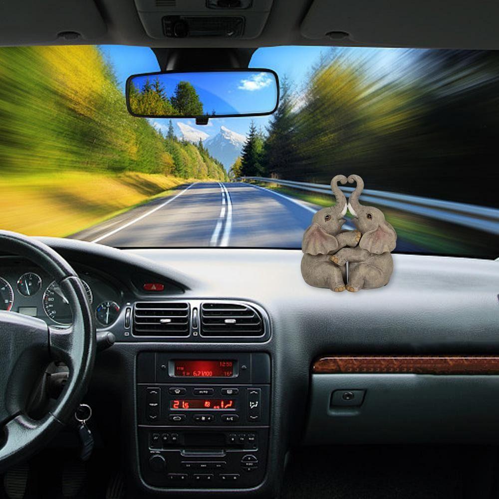 26EDIE Tượng Cặp Đôi Bằng Nhựa Resin Thủ Công Không Phai Màu Hình Động Vật Ôm Nhau Sáng Tạo Dành Cho Ngày Valentine