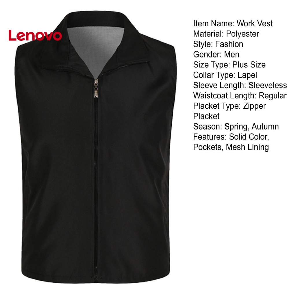 Áo Khoác Lưới Không Tay Có Khóa Kéo Màu Sắc Tươi Sáng Phù Hợp Cho Hoạt Động Ngoài Trời