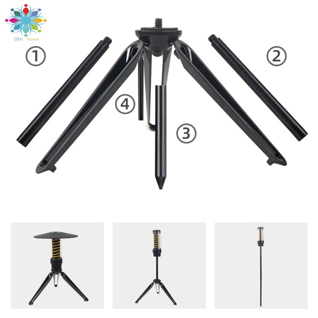 Đèn Pin Cầm Tay Có Giá Đỡ Ba Chân Dùng Khi Đi Cắm Trại