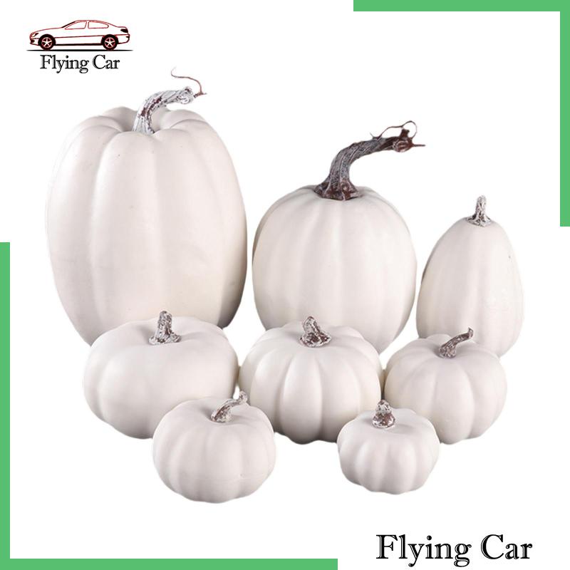 Set 8 Bí Ngô Nhân Tạo Nhiều Kiểu Dáng Khác Nhau Trang Trí Tiệc