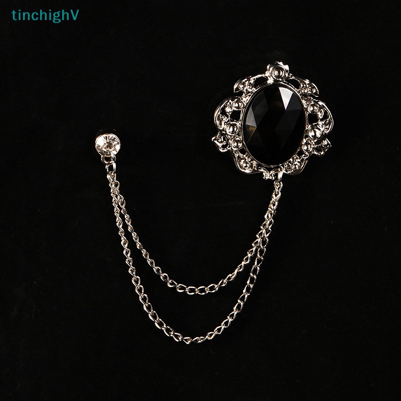 Ghim Cài Áo Hình Vương Miện Đính Pha Lê Tua Rua Thời Trang Cho Nam Và Nữ