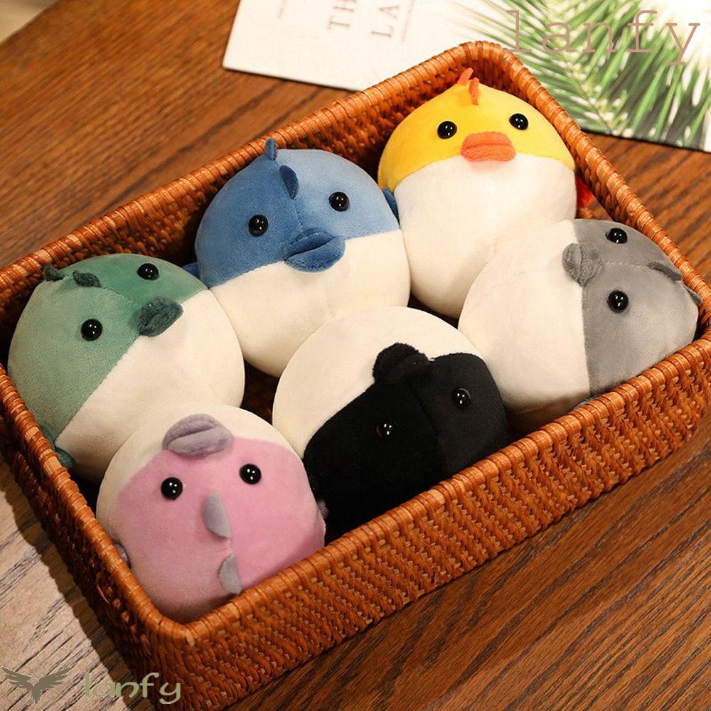 LANFY Đồ chơi nhồi bông Hình Cá Hoạt Hình Vui Nhộn Cho Bé