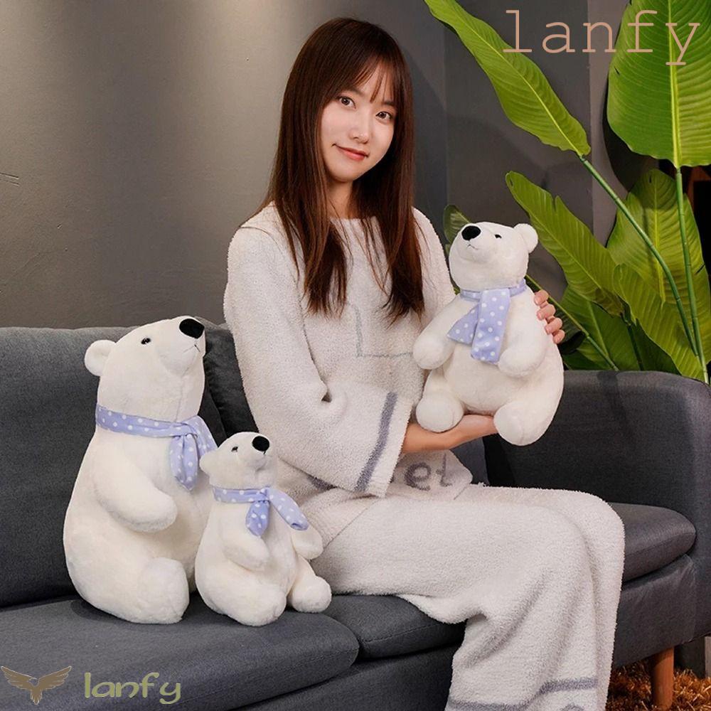 LANFY Gấu Bắc Cực Nhồi Bông Dễ Thương Dành Cho Bé
