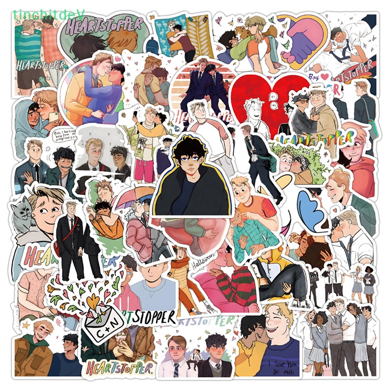 Bộ 50 Miếng Dán Trang Trí Laptop / Mũ Bảo Hiểm / Ván Trượt / Xe Hơi Họa Tiết Graffiti Độc Đáo DIY