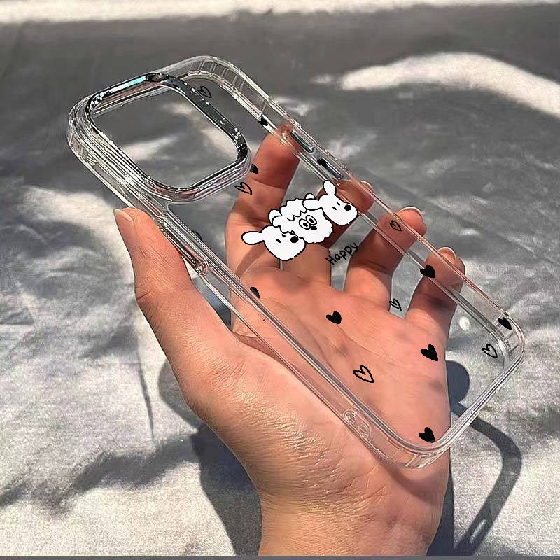 Three Puppies 14promax Apple 13 Phone Case Iphone12 Soft 11 Simple Ins Style 7/8plus Drop-Resistant gPgu