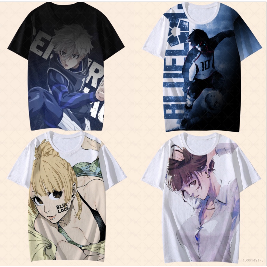 Áo Thun Tay Ngắn In Hình Nagi Seishirou Isagi Yoichi 3D Plus Size Cho