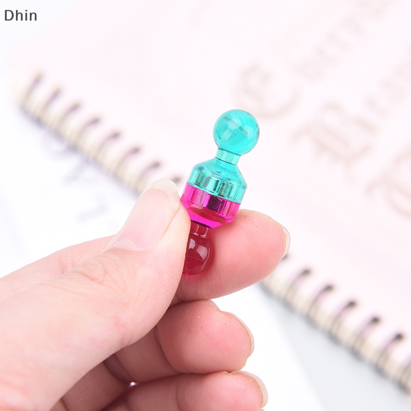 [Dhin] 14pcs strong neodymium noticeboard skittle men pin s fridge diy whiteboard COD