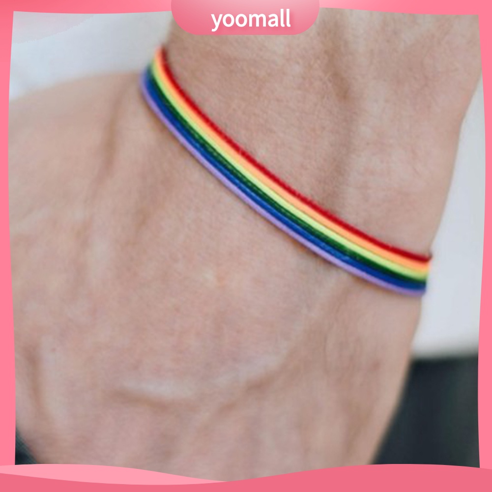 Vòng Tay Dây Màu Cầu Vồng Thời Trang Cho Nam Và Nữ