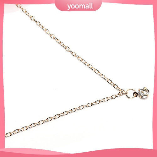 Khuyên Rốn Phối Dây Xích Đính Đá Cá Tính Cho Nữ