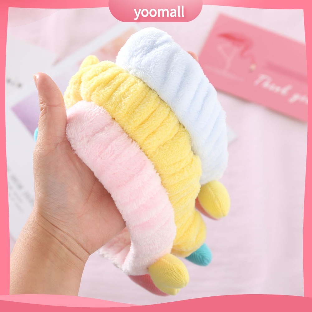 Băng Đô Rửa Mặt / Trang Điểm Co Giãn Mềm Mại Hình Trái Tim Dễ Thương Cho Nữ