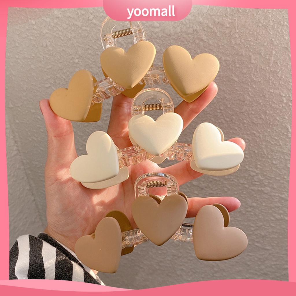 Kẹp Tóc Càng Cua Trong Suốt Co Giãn Chống Trượt Tạo Kiểu Tóc Cho Nữ