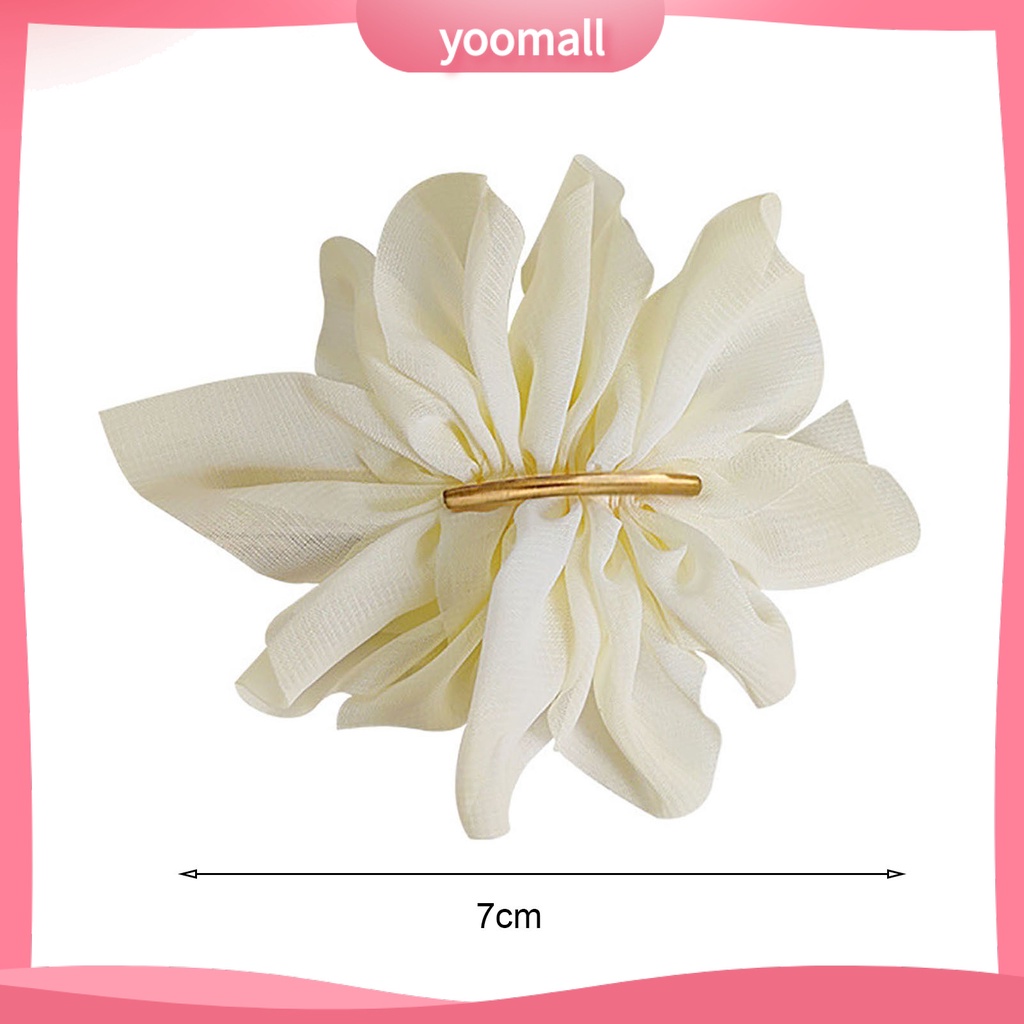 Kẹp Tóc Hình Hoa Lớn Không Trơn Cho Bé Gái