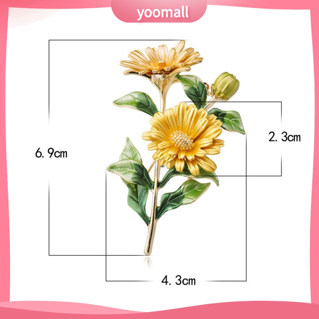 Ghim Cài Áo Hình Hoa Cúc Xinh Xắn Thời Trang