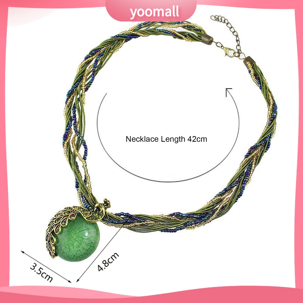 [YM] Vòng cổ Phong Cách Bohemian Cổ Điển Màu Sáng Tinh Tế Cho Cuộc Sống Hàng Ngày