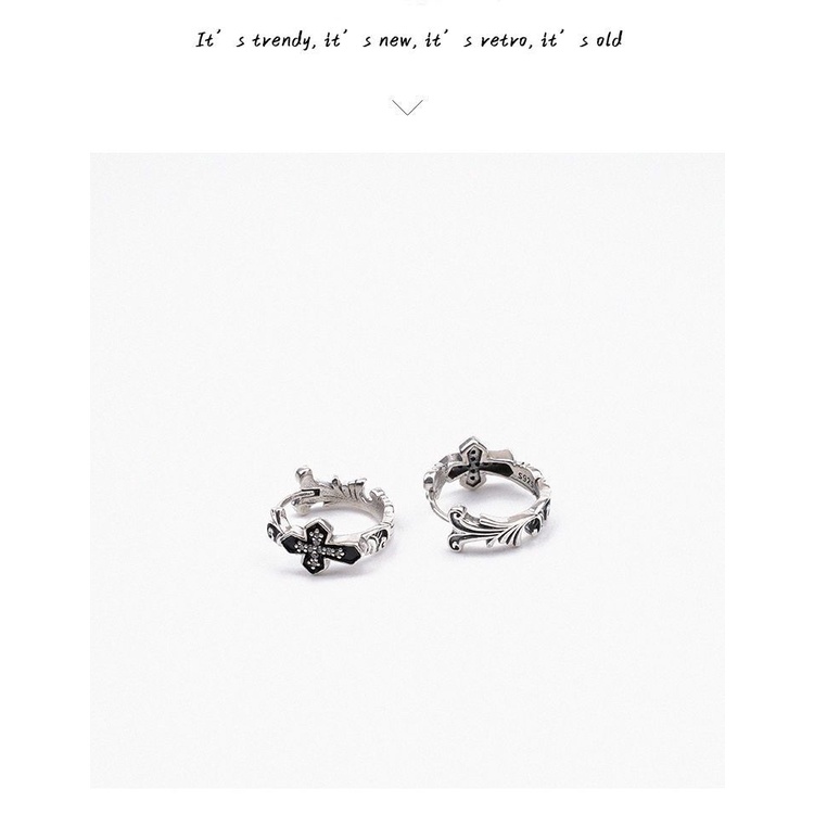 &lt; Castle &gt; Khuyên Tai Khảm Đá Zircon Phong Cách Cổ Điển Unisex