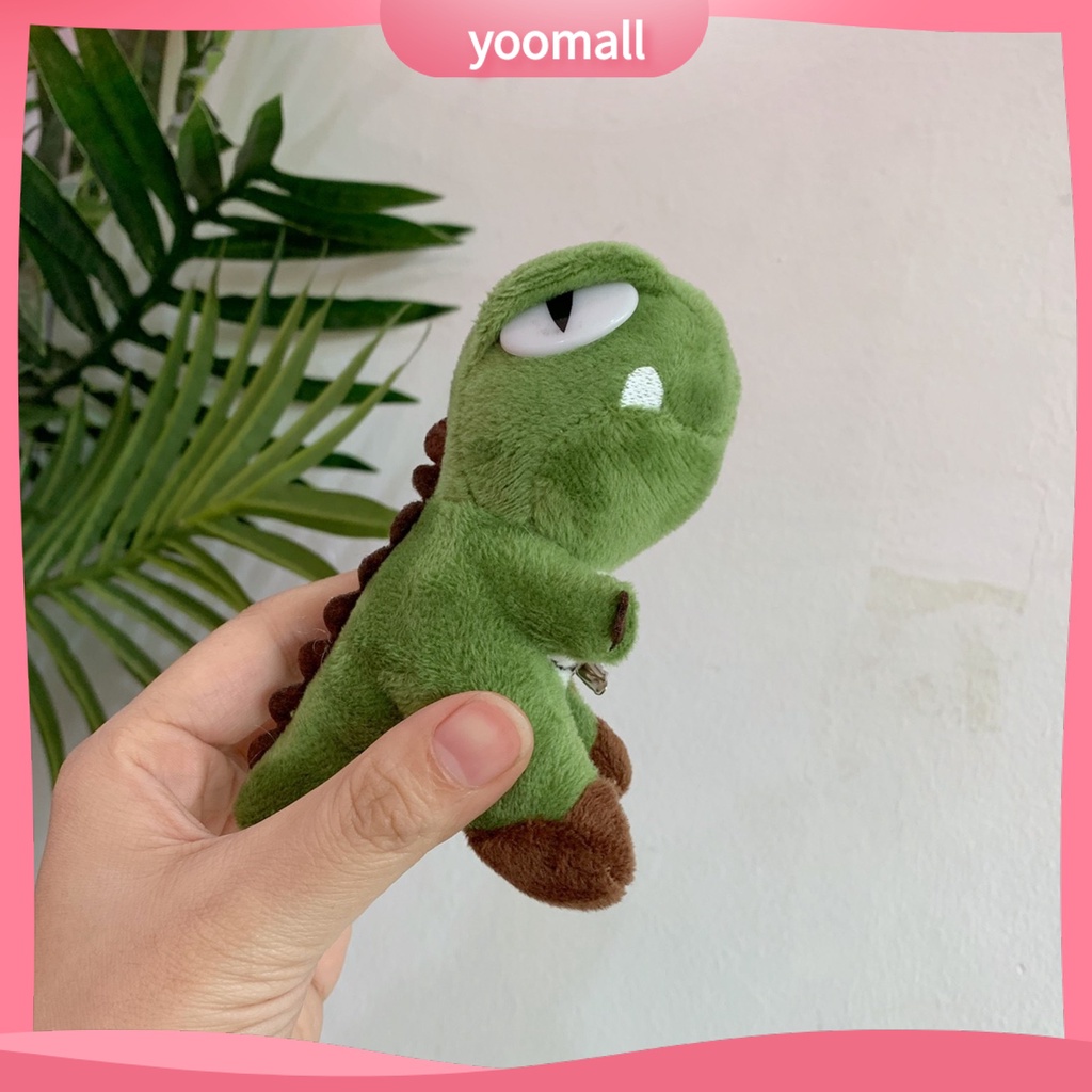 Ghim Cài Áo Hình Khủng Long / Búp Bê Nhồi Bông Chống Rơi Vui Nhộn Cho Bé Gái