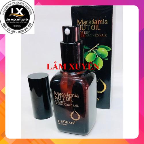 Tinh dầu bóng serum Macadamia NUT OIL olive L'UÔDAIS💥Tận Gốc💥giữ màu phục hồi tóc khô xơ hư tổn tạo nếp suôn mềm dễ chải