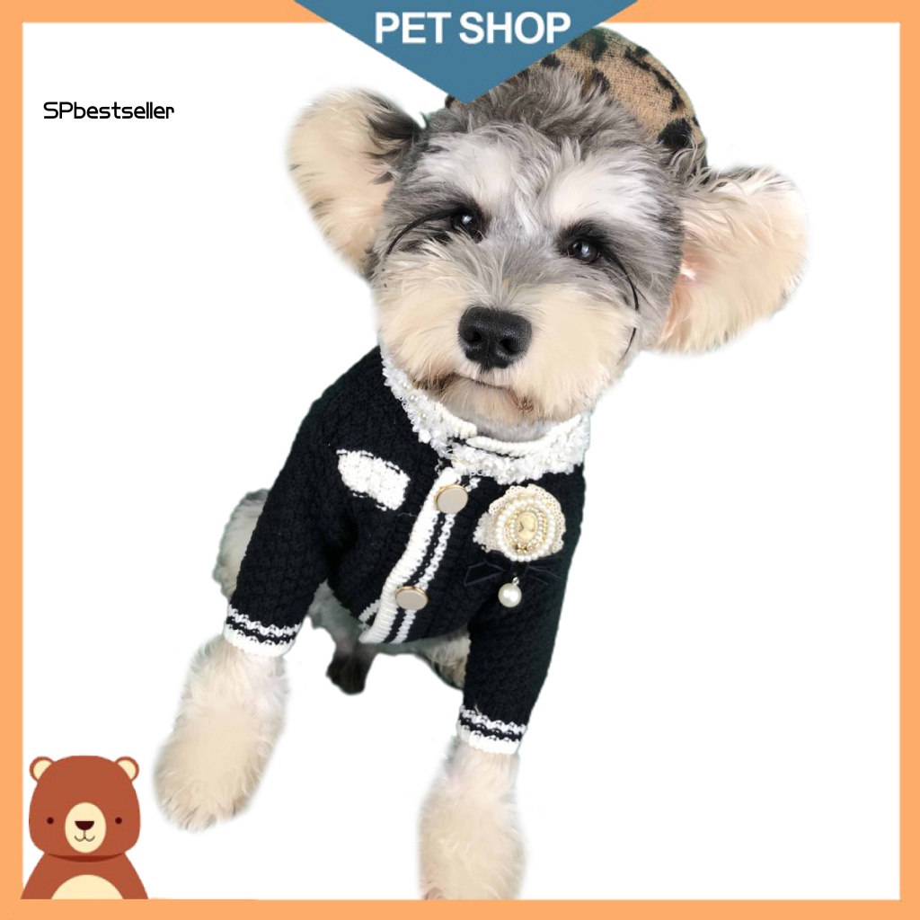 Áo Khoác Cardigan Thoáng Khí Có Nút Cài Dùng Đi Du Lịch Cho Thú Cưng