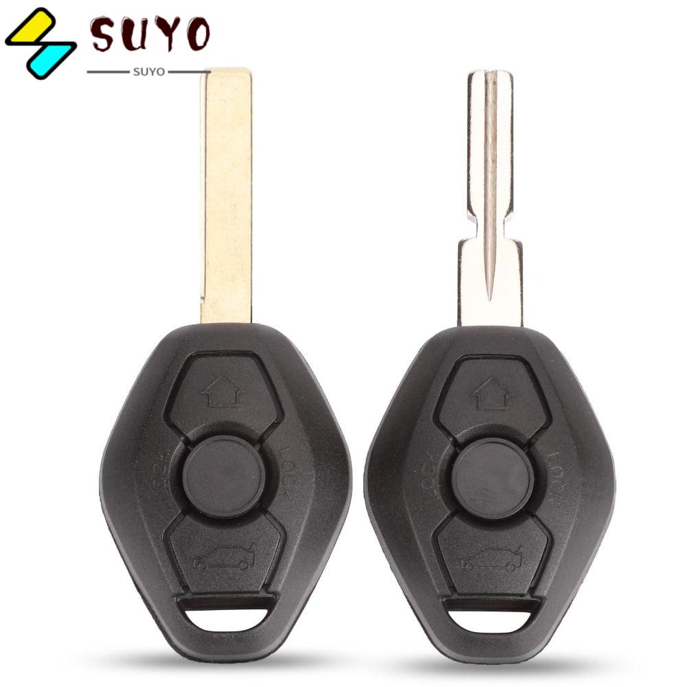 Vỏ Bọc Chìa Khóa Điều Khiển Từ Xa 3 Nút Bằng ABS Bền Màu Đen HU58 / HU92 Cho BMW 3 5 7 Series 325 325i 330 330i 525 525i