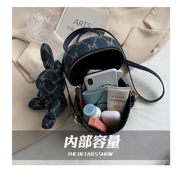 Túi Đeo Chéo Dáng Tròn Phong Cách Hàn Quốc Thời Trang Mùa Hè Cho Nữ