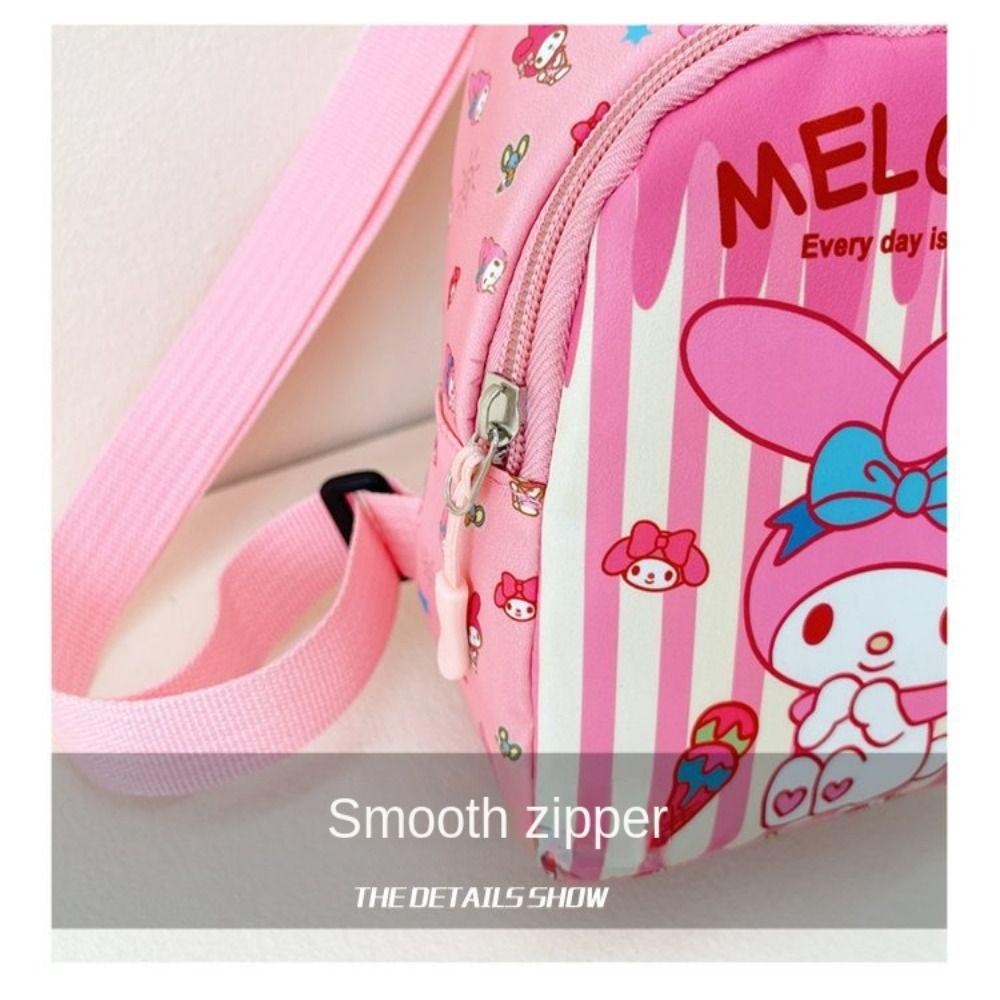 ANEMONE Túi Đeo Chéo Ngực Đựng Tiền Xu Mini Kuromi Hoạt Hình Cinnamoroll Kuromi Thời Trang Thích Hợp Làm Quà Tặng Cho Trẻ Em