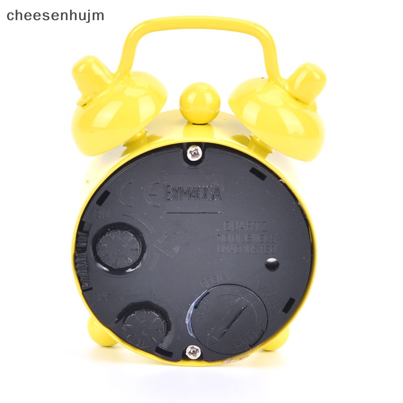 Đồng Hồ Báo Thức Kỹ Thuật Số Mini Hình Tròn Để Bàn