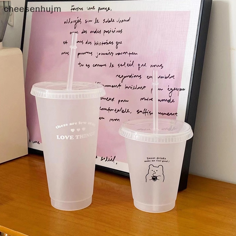 Bình Nước Nhựa Có Nắp Kèm Ống Hút Tiện Dụng