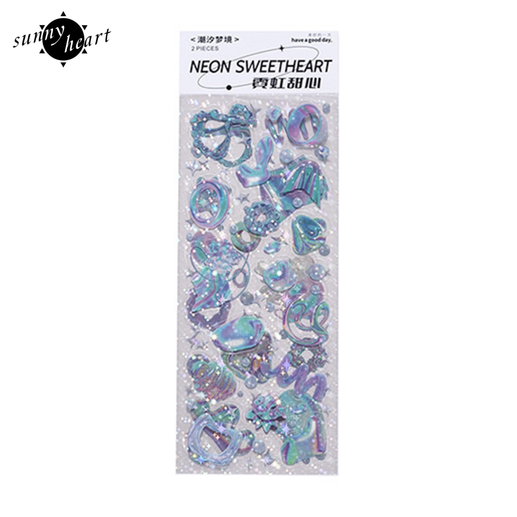 Bộ 4 Tấm Dán Trang Trí In Chữ sunnyheart Dễ Thương