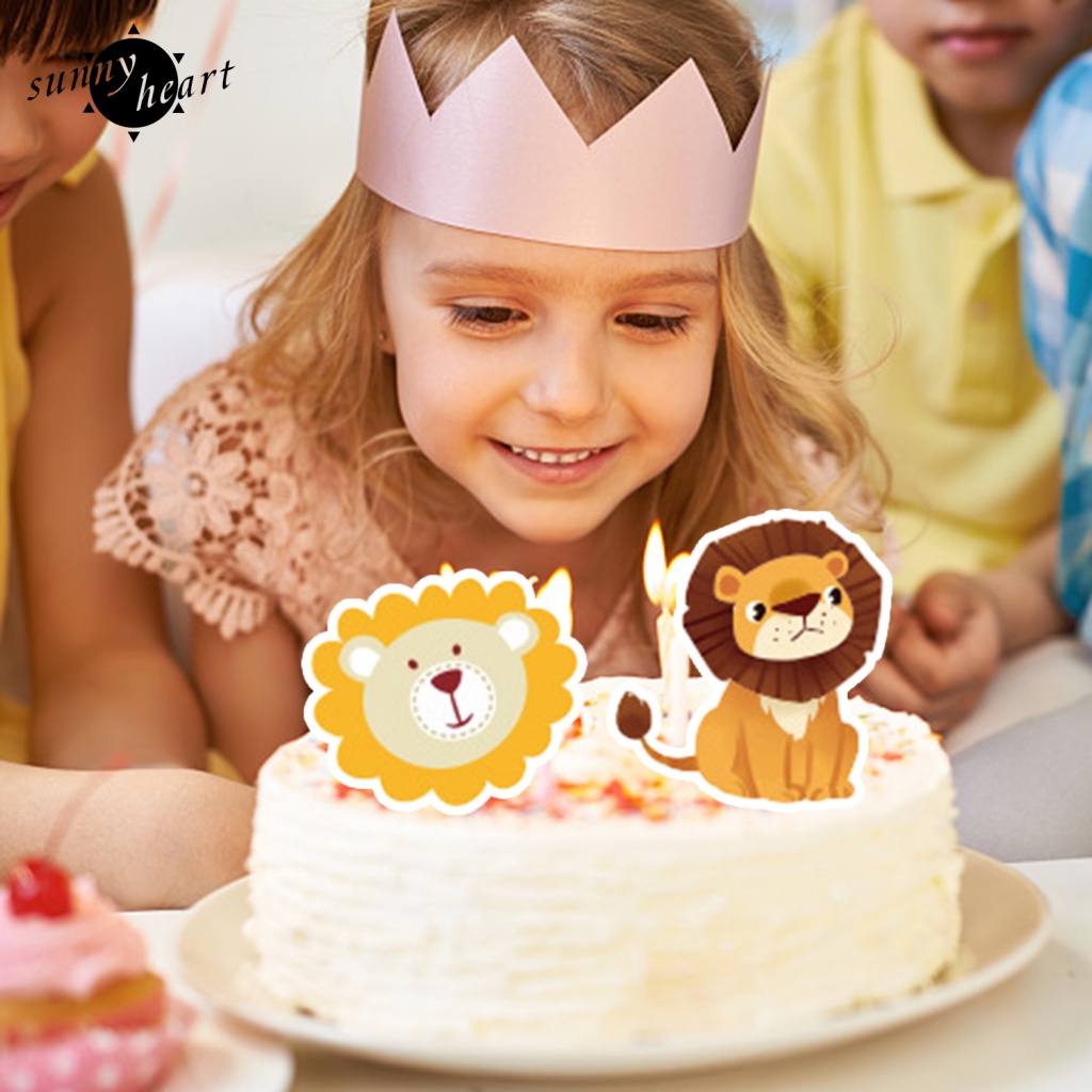 Sunnyheart Set 13 Món Đồ Chơi Tầm Nhìn Rộng: Thêm Để Trang Trí Bánh Kem Hình Động Vật Rừng Có Thể Sử Dụng Như Rừng Hoang Dã: Bánh Kem Trẻ Em