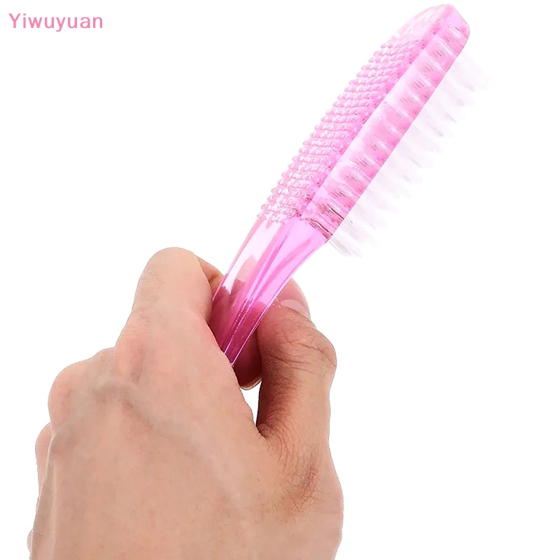 Bàn Chải Nhựa Mềm Cán Cong Loại Bỏ Bụi Cho Móng Tay