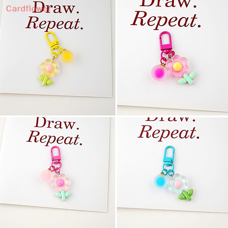 Móc Khóa Hình Bông Hoa Nhiều Màu Sắc Dễ Thương Dùng Trang Trí Túi Xách / Tai Nghe Mới